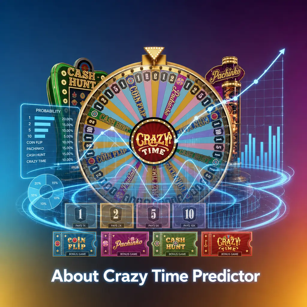 Crazy Time Predictor app interface displaying a suggested bet placement