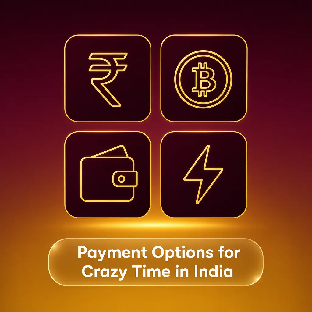 Payment options for Crazy Time in India