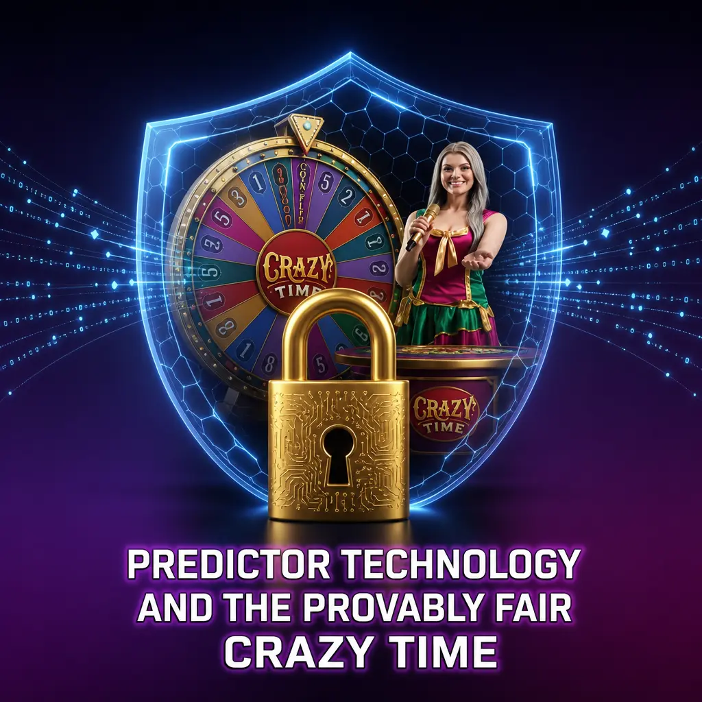 Crazy Time wheel studio with live dealer and camera setup